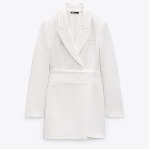 White Blazer Dress – Zara – Bridal Shower/Engagement